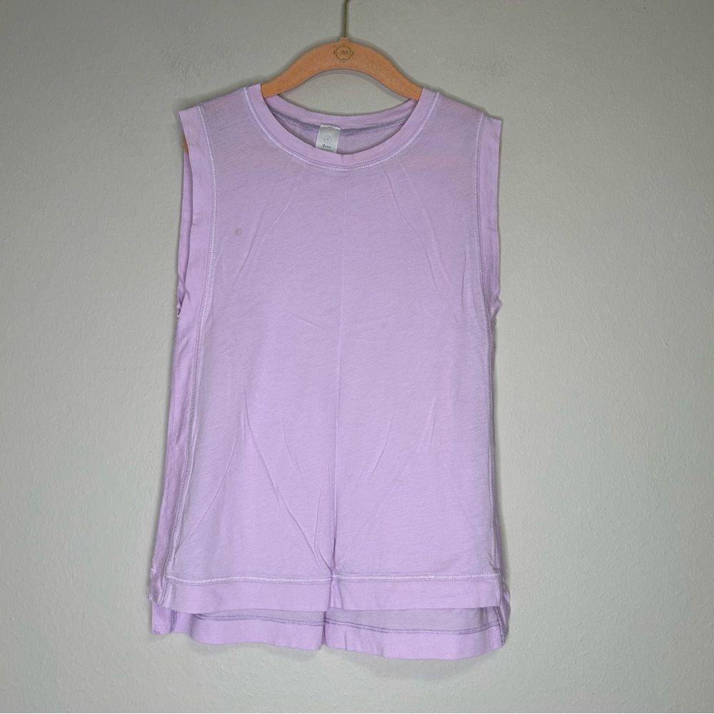 Ivivva Muscle Sleeveless Tank Top Purple Modal Pima Cotton Blend Youth Sz‎ 8